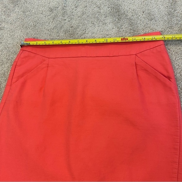 J. Crew pink pencil skirt Sz 10 pockets - Picture 9 of 10